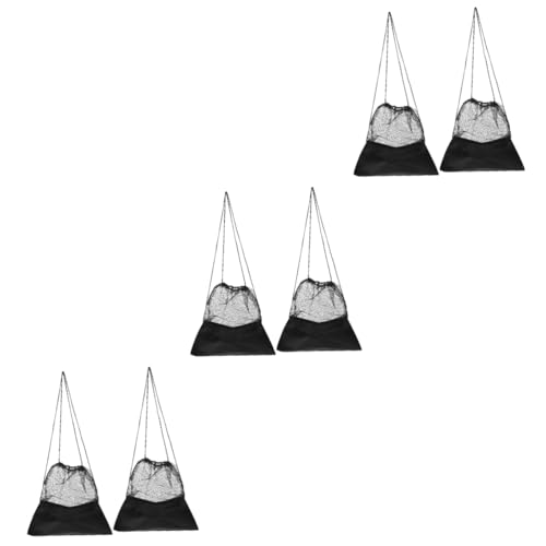 Supvox 6 STK Golfbag-Handtasche Rucksäcke Tragetasche Rucksack alle Basketballtaschen Schwimm-Aufbewahrungstasche Gittergewebe Tasche mit Kordelzug Utensilien Trainingshilfen Individuell von Supvox
