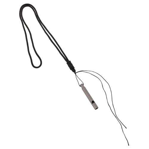 Supvox Titanium Survival Pfeife mit Klarem Klang Robuste Outdoor Notfallpfeife für Camping Bergsteigen Trainer und Schiedsrichter Inklusive Nylonband für Einfachen Transport von Supvox