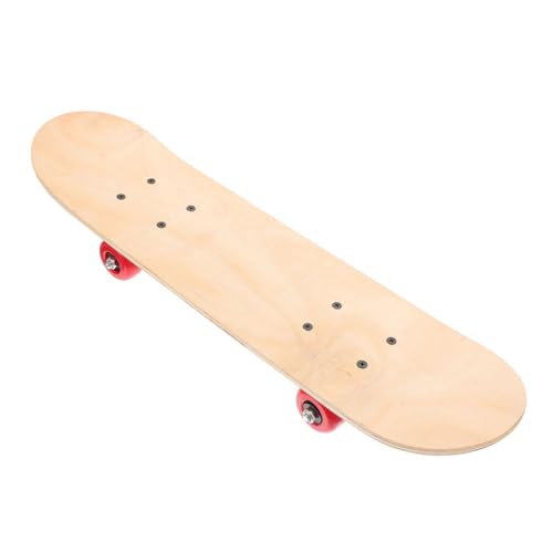 Supvox Unbemaltes Komplettes Skateboard Leere Skateboarddecks Unfertiges Holzskateboard Mit Rädern DIY-Bastel-Skateboard Für Anfänger 23 58 X 5 5 cm. 89X3. 14 Zoll von Supvox