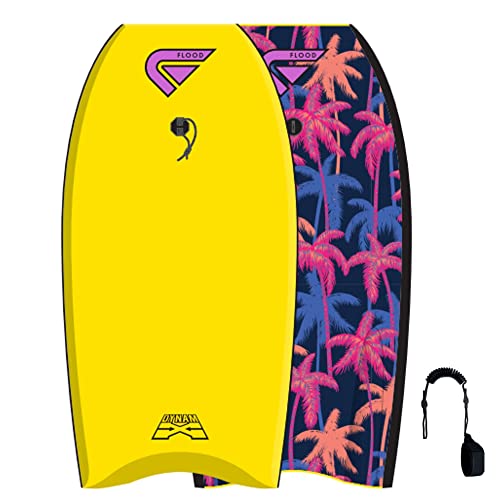 Flood Bodyboard Dynamx Stringer 41 Gelb Palm II von Surfboard
