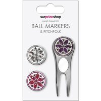 Surprizeshop Pitchgabel & Ballmarker Set silber von Surprizeshop