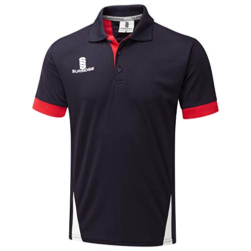 Surridge Sports Herren Klinge Poloshirt, Navy/Rot/Weiß, L von Surridge Sports
