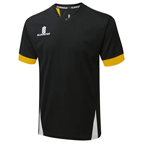 Surridge Sports Herren Klingentraining Hemd, Black/Amber/White, XL von Surridge Sports