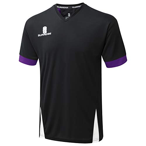 Surridge Sports Herren Blade Training Hemd, Black/Purple/White, L von Surridge Sports