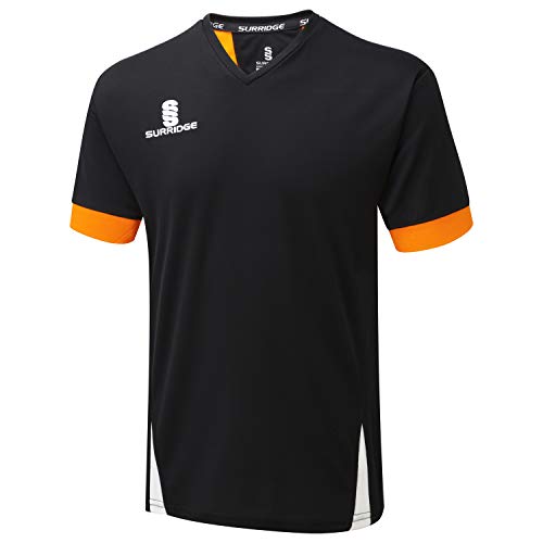 Surridge Sports Herren Blade Training Hemd, Schwarz/Orange/Weiß, Größe S von Surridge Sports
