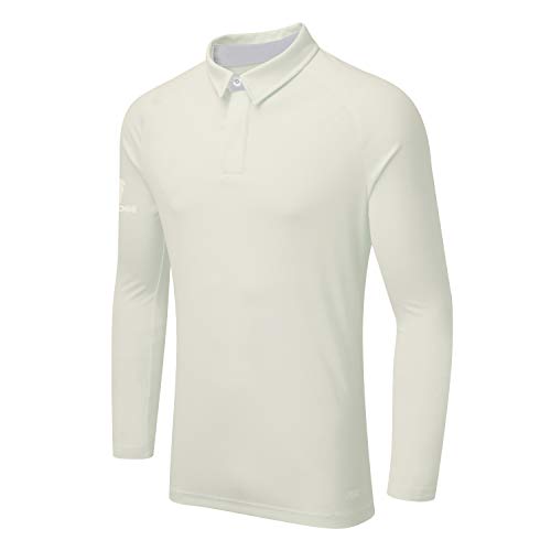 Surridge Sports Herren Ergo Long Sleeve Cricket, Hemd, weiß, S von Surridge Sports