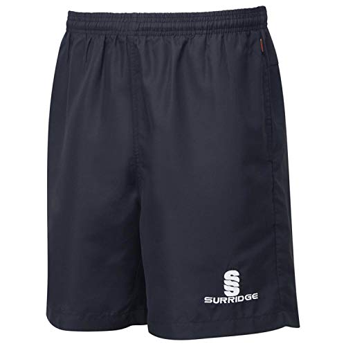 Surridge Sports Unisex-Kinder-Trainings-Shorts. L Dunkles Marineblau von Surridge Sports