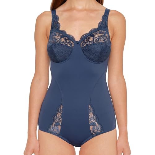 SUSA Body ohne Bügel Latina I Body Shapewear Damen stark formend I Frauen Mieder I Softer Bodysuit mit Shaping Effekt I Formt Taille, Bauch und Po I marine I 75D von Susa