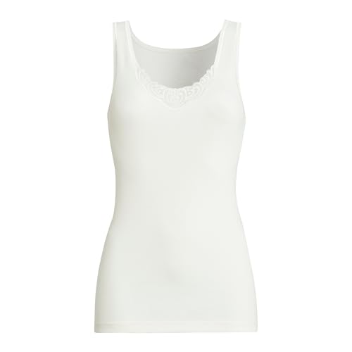 Susa Damen Thermounterwäsche - Oberteil Angora Hemd s8010800, Einfarbig, Gr. 40 (Herstellergröße: M), Weiß (wollWeiß s112) von Susa