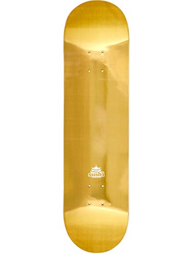 Sushi Decks Pagoda Skateboard, Unisex, für Erwachsene, Unisex, SUS-SKD-0003, Gold, 8.125" von Sushi