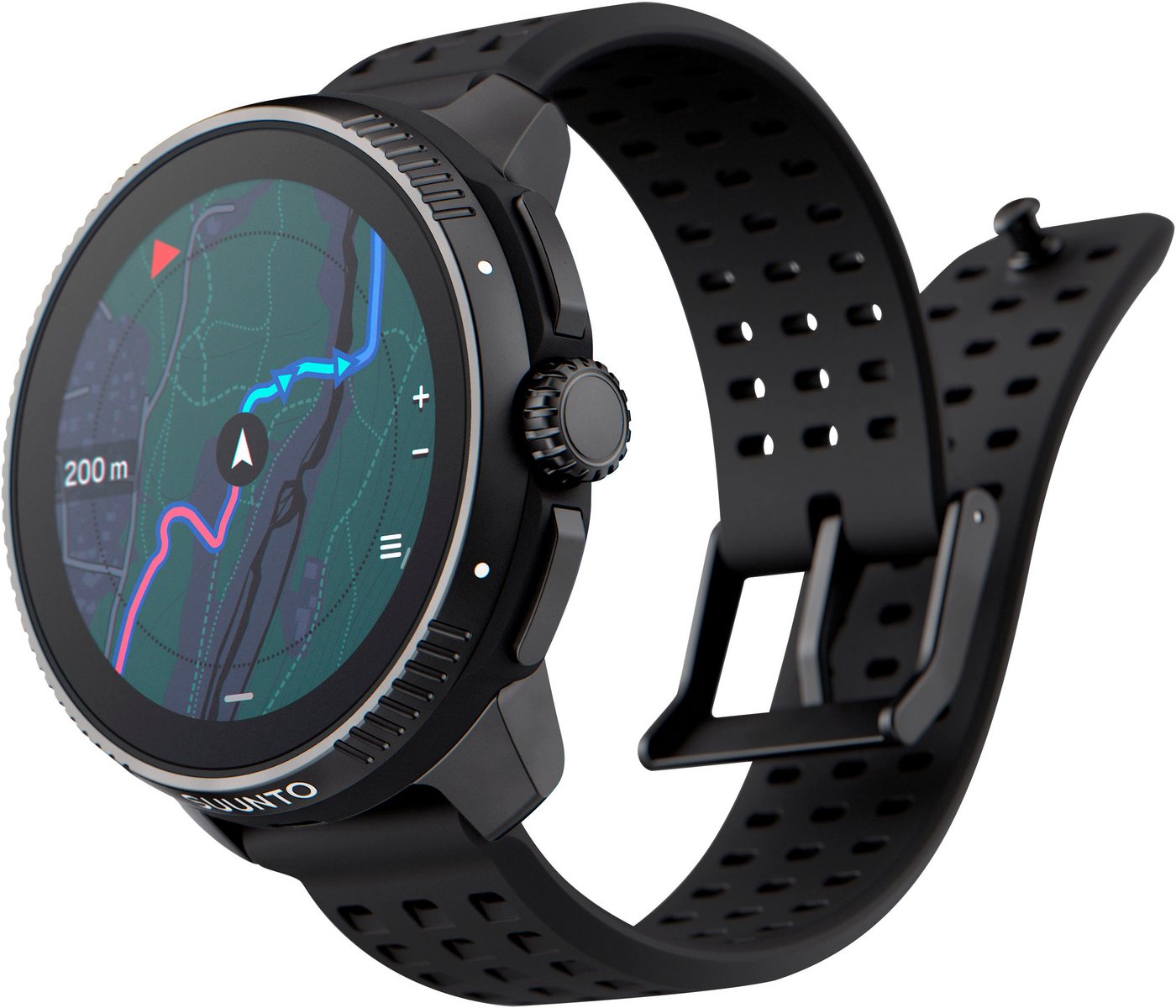 Suunto Race Edelstahl Smartwatch (3,63 cm/1,43 Zoll, Wear OS by Google) von Suunto