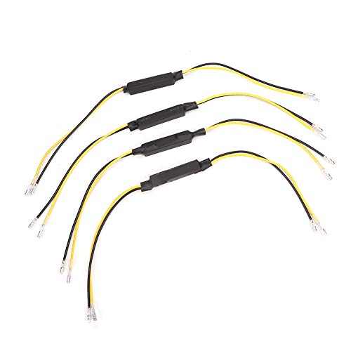 Suuonee Motorrad LED Decoder, 4 ST¨¹CKE 12 V-24 V 20 Watt Motorrad LED Blinker Anzeige Lastwiderstand LED Decoder von Suuonee
