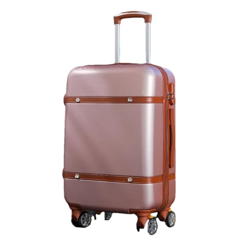 Hartschalen-Rollgepäck-Set für Damen, Retro, Trolleygepäck mit Kosmetiktasche, Vintage-Koffer, 1 x Gepäck, 66 cm von Suwequest