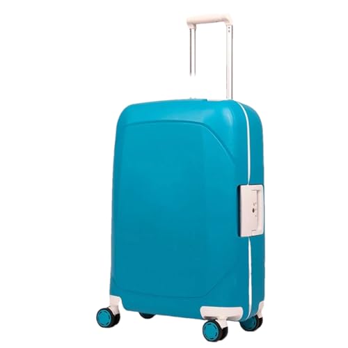 Luxus Rollgepäck Hardside Fashion Koffer Spinner Reisekoffer Tasche Sendungsbox Hohe Kapazität Trolley Case, hellblau, 51 cm von Suwequest