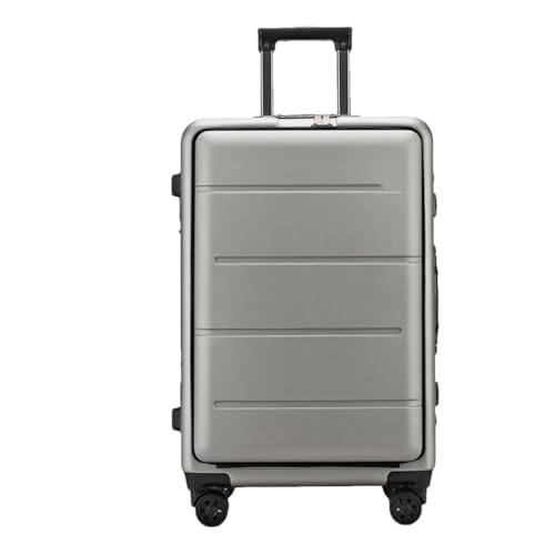 Offener Koffer mit Reißverschluss, Aluminiumrahmen, Reisekoffer auf Rädern, Zipper2, 51 cm von Suwequest