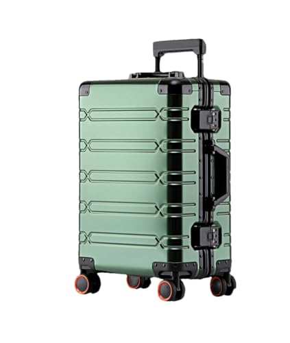Reisekoffer aus Aluminium-Magnesium-Legierung, Rollgepäck, große Kapazität, Trolley, Handgepäck, Kabinenkoffer, Dark En8, 74 cm von Suwequest