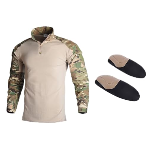 Suwequest Uniforme Militar Camouflage Taktische Kampfanzüge Angeln Jagd Outfit Herrenbekleidung Anzug Multicam Shirts 5XL(105-115kg) von Suwequest