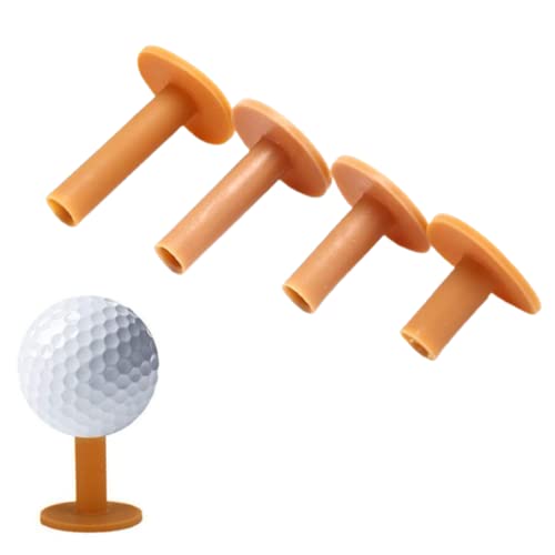 Suxgumoe Golf-Tees, 4 Stück 42/54/70/80 mm Gummi-Golf-Tee-Halter Training Übungs-Tee-Matte Golfball-Lochhalter für drinnen und draußen von Suxgumoe