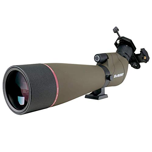 Svbony 20–60 x 80 mm Outdoor Shooting Jagd Spektive Vogelbeobachtung Spektiv Teleskop Vergrößerung FMC grün Film Objektiv mit Trip von Svbony