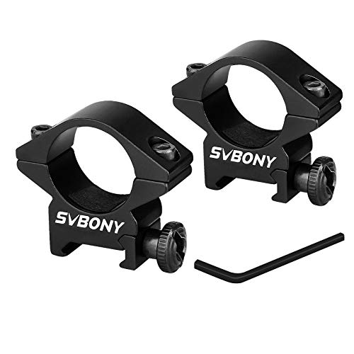 Svbony SV185 Zielfernrohr-Halterungsringe Aluminiumlegierung Zielfernrohrhalterung für Outdoor-Sportaktivitäten (10mm) von Svbony