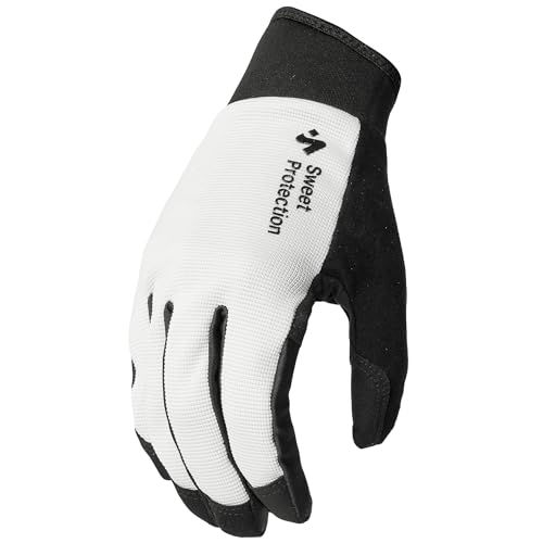 Sweet Protection M Hunter Gloves Weiß - Komfortable strapazierfähige Herren Trailbike Handschuhe, Größe M - Farbe Bright von Sweet Protection