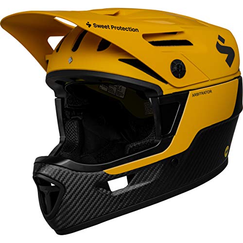 Sweet Protection Unisex-Adult Arbitrator MIPS Helmet, Chopper Orange/Natural Carbon, Small von S Sweet Protection