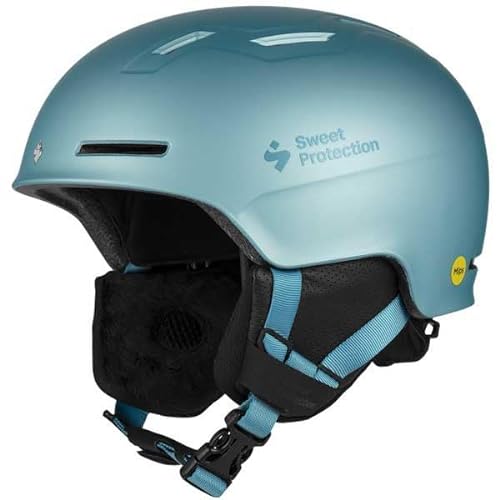 Sweet Protection Unisex-Youth Winder MIPS Helmet JR, Glacier Blue Metallic, XS von Sweet Protection