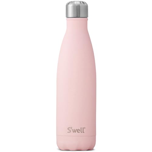 S'well Vakuumisolierte Edelstahl-Wasserflasche, 500 ml, Pink Topaz von S'well
