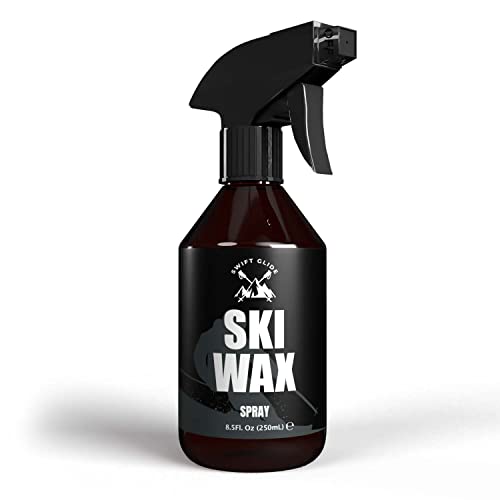 Swift Glide Skiwachs Spray als Abfahrt und Langlaufskiwachs mit extra hoher Gleitfähigkeit, Ski Wax Spray mit natürlichen Inhaltsstoffen und langanhaltender Wirkung, Flüssigwachs Langlaufski - 250ml von Swift Glide