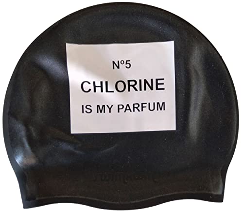 Silikonbadekappe Chlorine Nº5 | Schwimmkappe | Badekappe gut haftend | Italienisches Design, Italienischer Style von Swimxwin