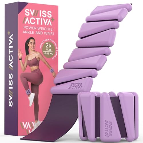 Swiss Activa+ Hand- und Fußgewichtsmanschetten für Frauen + Effektives gewichte für beine und arme + Verstellbare Handgelenksgewichte + Hochwertige Gymnastikausrüstung von Swiss Activa+
