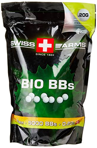 Swiss Arms Softair BIO BBs 0.20 g Kal. 6 mm 5.000 Stück weiß, 203806 von Swiss Arms