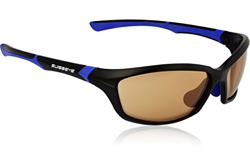 Swiss Eye Sportbrille Drift, Black Matt/Blue, 12075 von SWISSEYE