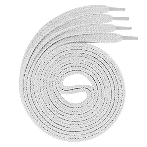 Swissly 1Paar Flache Schnürsenkel für Sneaker und Sportschuhe - sehr reißfest - ca. 7,0 mm breit aus 100% Polyester, Farbe: Light.Grey Länge: 120cm von Swissly