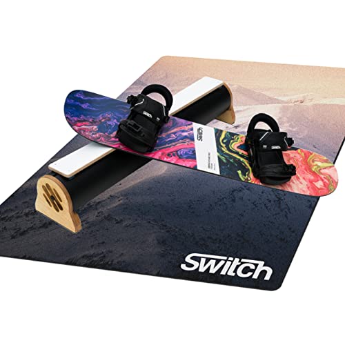 Switch Boards Trampolin Board PRO 110 Abstract + Training Bindungen + Box+ Training Matte von Switch Boards