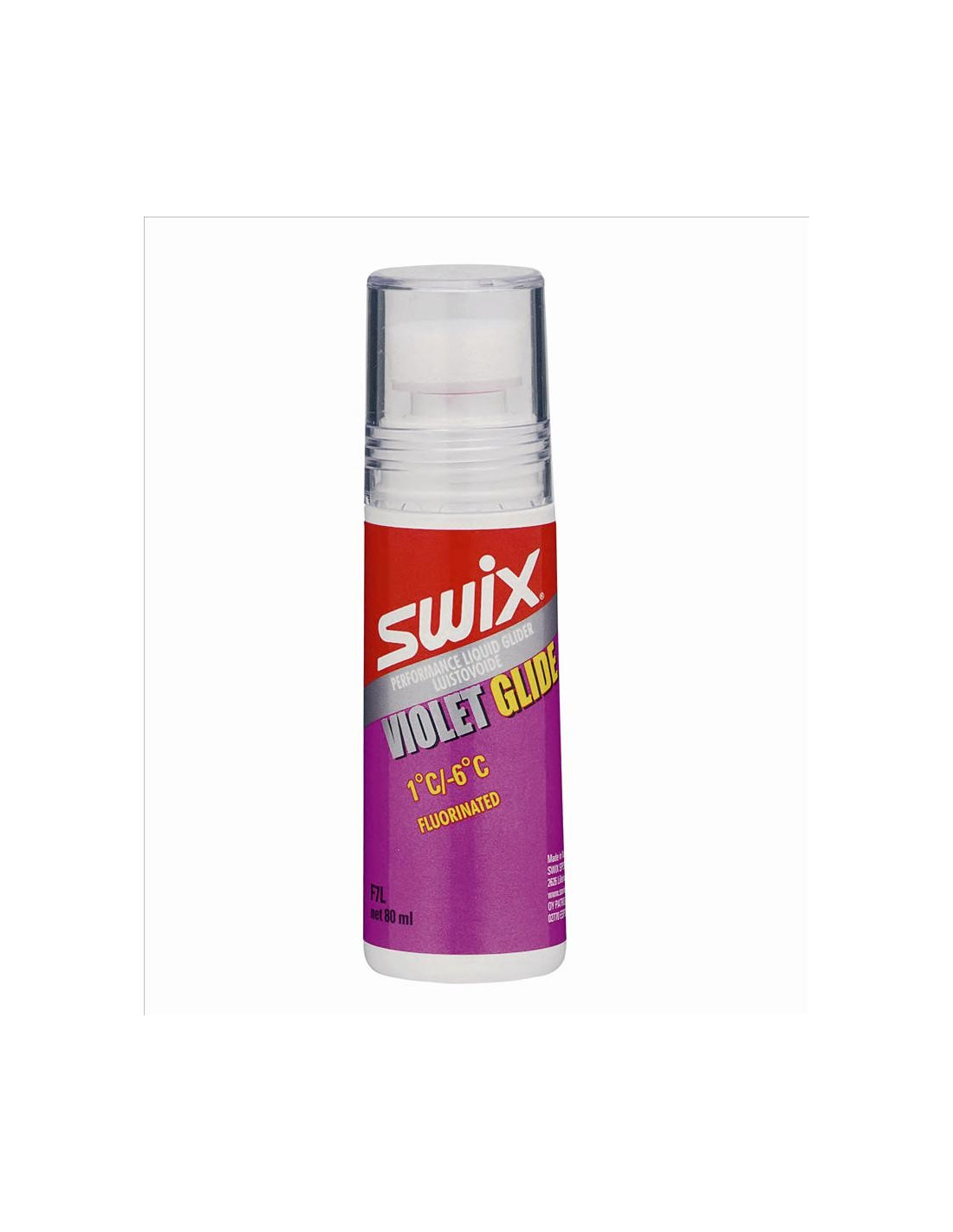 Swix F7L Violet Glide +1° bis -6°C 80ml Wachsart - Flüssigwachs, Einsatzbereich - Alpin, Wachsqualität - Fluorwachs, Wachsfarbe - Violett, Wachs Swix - +1° bis -6°, von Swix