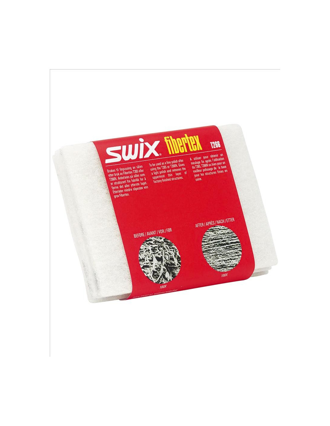 Swix Fibertex zum Reinigen weiß 110x150 mm 3 Stück Tools - Schleifpapier, von Swix
