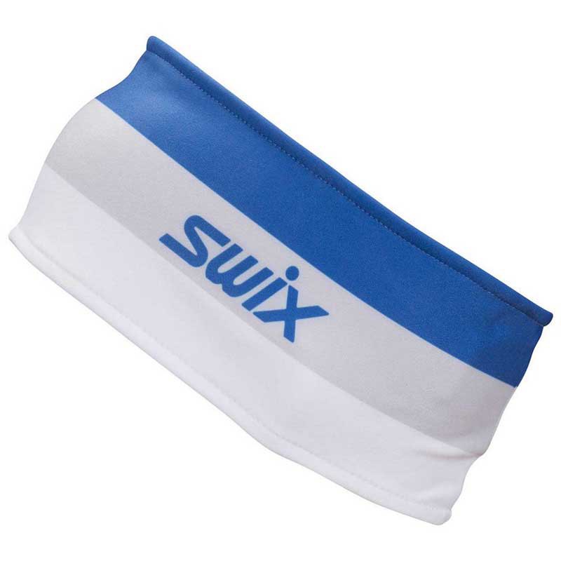 Swix Focus Headband Weiß,Blau 56 cm Mann von Swix