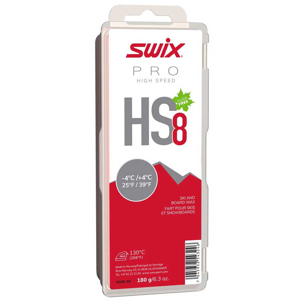 Swix Hs8 -4ºc/+4ºc 180 G Board Wax Rot,Weiß von Swix