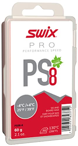 Swix Unisex-Erwachsene PS08-6 Wachs, Rot-Rosa, 2.12 Ounce (Pack of 1) von Swix