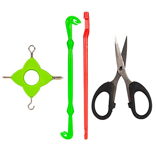 Sxmrmnx Knotter Puller Tool Angeln Karpfen Knot Multi Puller Tool mit Schere für Rig Making Method AngelgeräT ZubehöR von Sxmrmnx