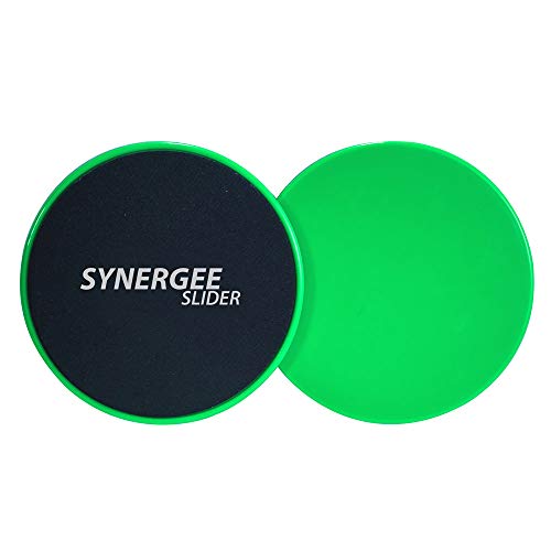 Synergee Elektrischer Übungsgleiter, Limettengrün, doppelseitig, Hartholz- und Teppichgebrauch von Synergee
