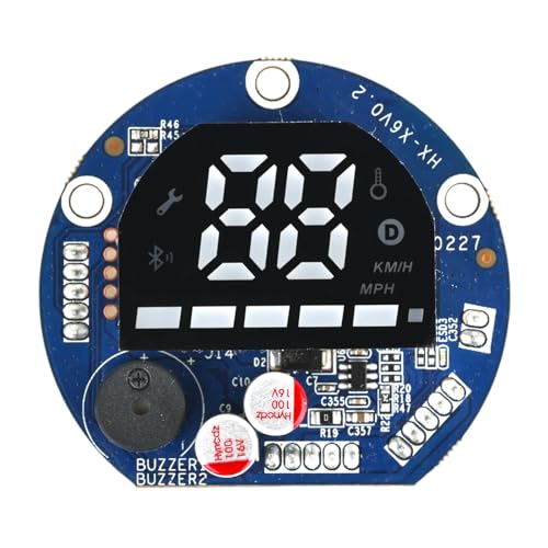 Szwaldaper Display Bildschirm Dashboard/Haupt Control Board Controller for HX X6 Elektrische Roller 36V 5A Motor Modul Geschwindigkeit Teile Displaybildschirm für Elektroroller(Only Dashboard) von Szwaldaper