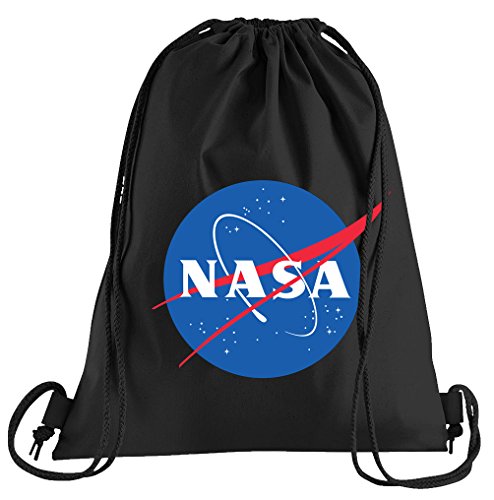 T-Shirt People NASA Logo Sportbeutel – bedruckter Beutel – eine schöne Sport-Tasche Beutel mit Kordeln von T-Shirt People