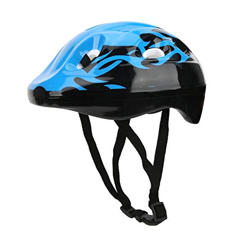 Fahrradhelm, Schutzhelmschaum atmungsaktiv mit verstellbarem Fahrradzubehör mit Klettverschluss(BLAU) Sportschutzausrüstung von T best
