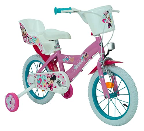 14 Zoll Kinderfahrrad Kinder Mädchen Fahrrad Mädchenfahrrad Kinderrad Rad Bike Disney Minnie Mouse Maus Toimsa 24951w von T&Y Trade