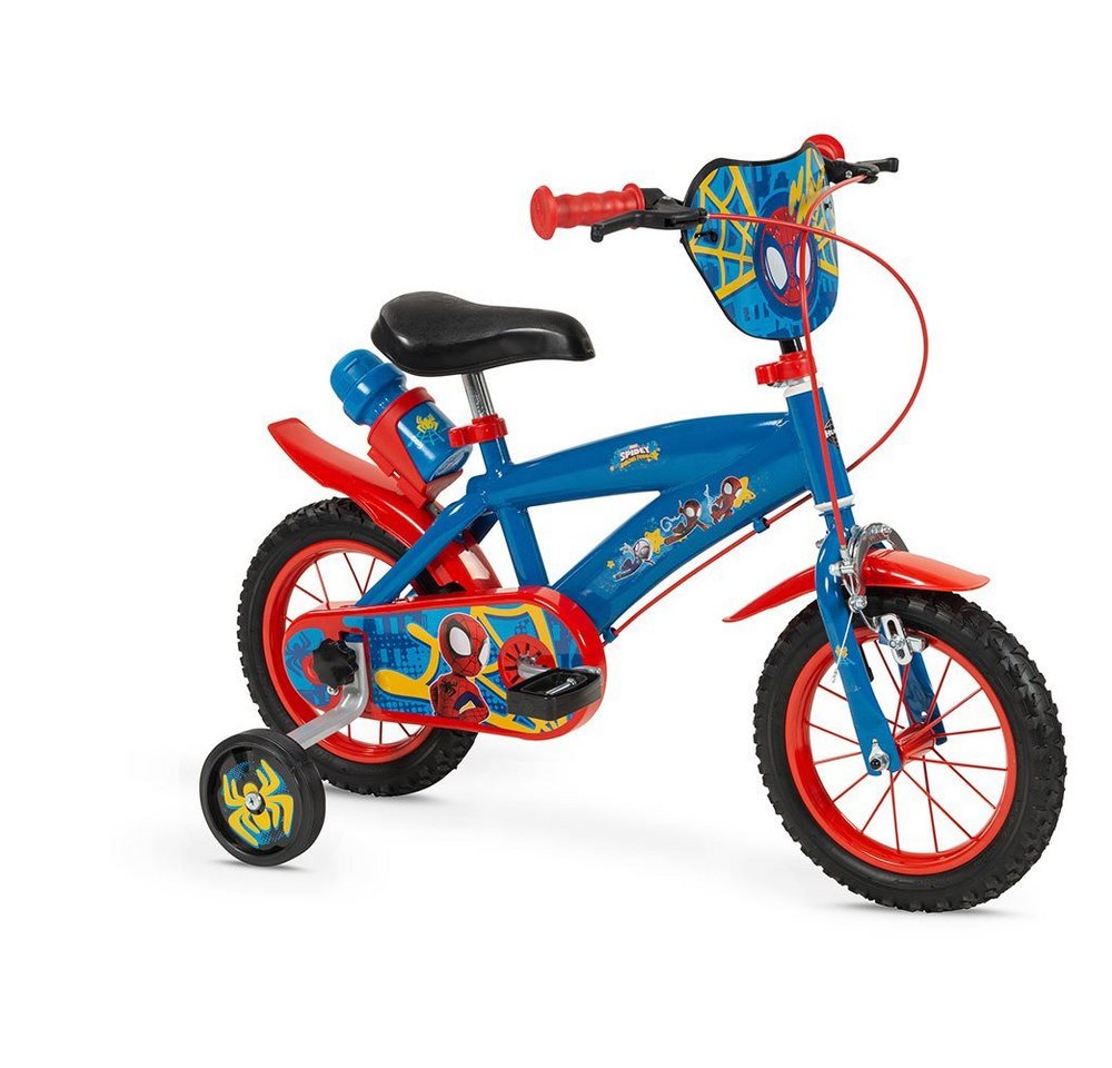 T&Y Trade Kinderfahrrad 12 Zoll Kinder Fahrrad Rad Bike Disney Spiderman Marvel Huffy 22941w, 1 Gang, Stützräder von T&Y Trade