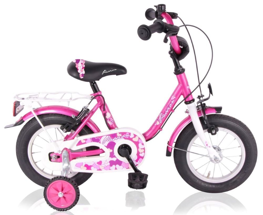 T&Y Trade Kinderfahrrad 16 Zoll Kinder Mädchen City Fahrrad Bike Rad Kinderfahrrad PASSION, Gepäckträger, Stützräder von T&Y Trade