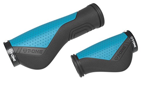 T-one Unisex – Erwachsene Lenkergriffe-2158301991 Lenkergriffe, schwarz/blau, 130+90mm von HDmirrorR