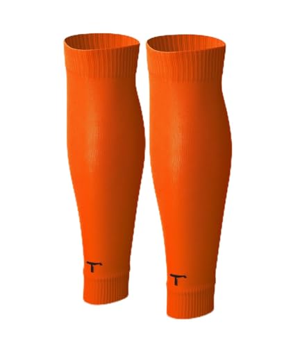 T1TAN Fußball Tube Stutzen - Herren, Damen und Kinder - Farbe orange - Größe 39-42 von T1TAN